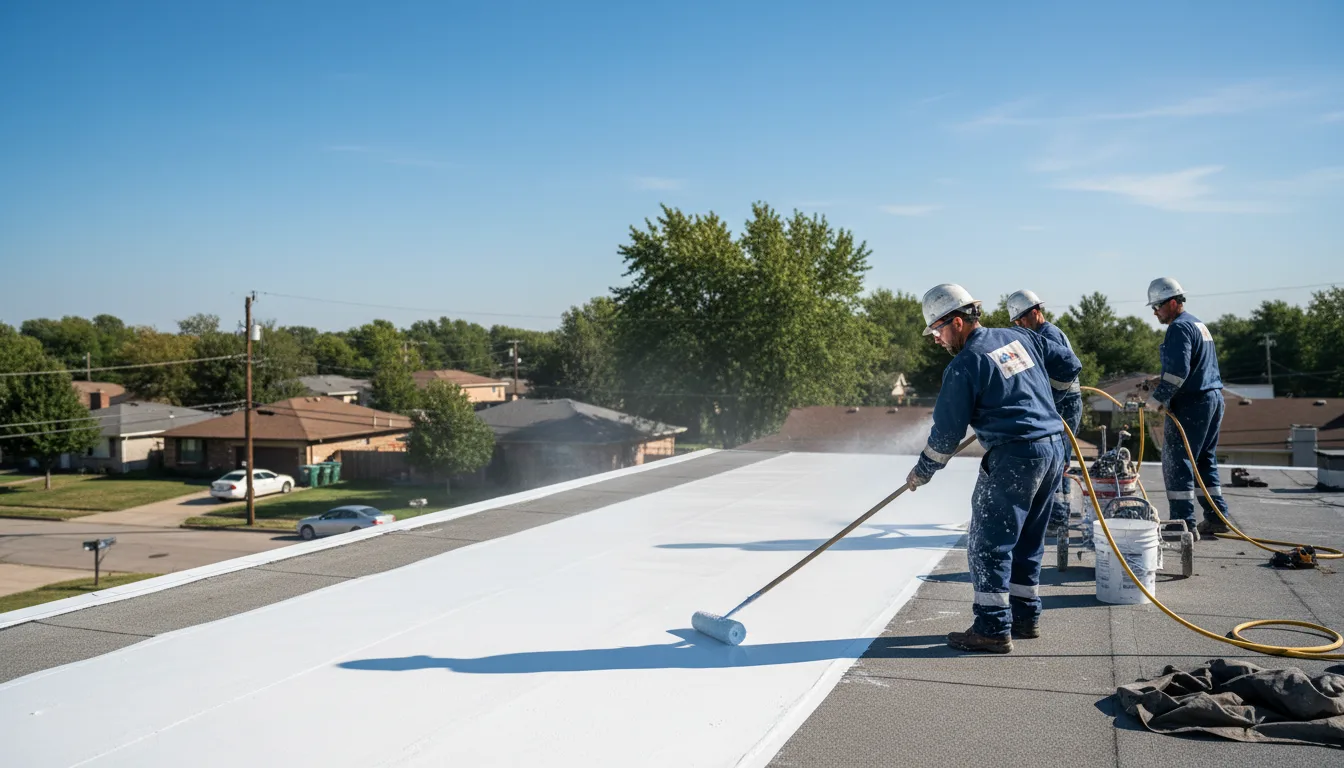 Commercial roof coating in Knott, TX near me